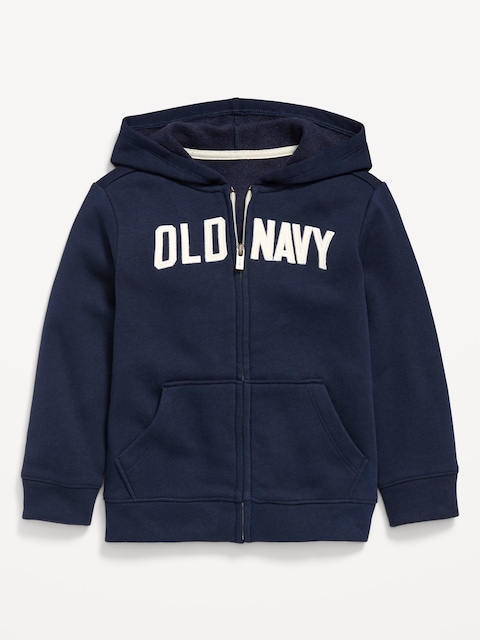 Unisex Logo-Graphic Zip Hoodie for Toddler