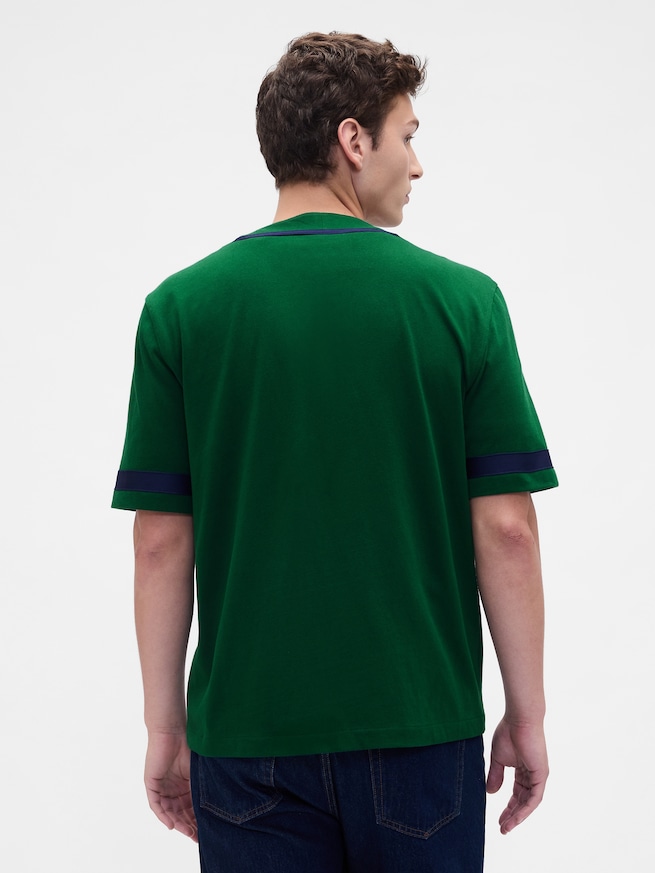 バーシティスタイルGAPロゴ ベースボール ジャージTシャツ-2