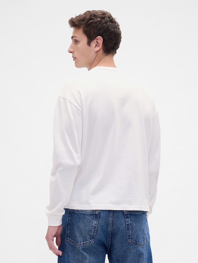 オーバーサイズ クロップド Tシャツ-2