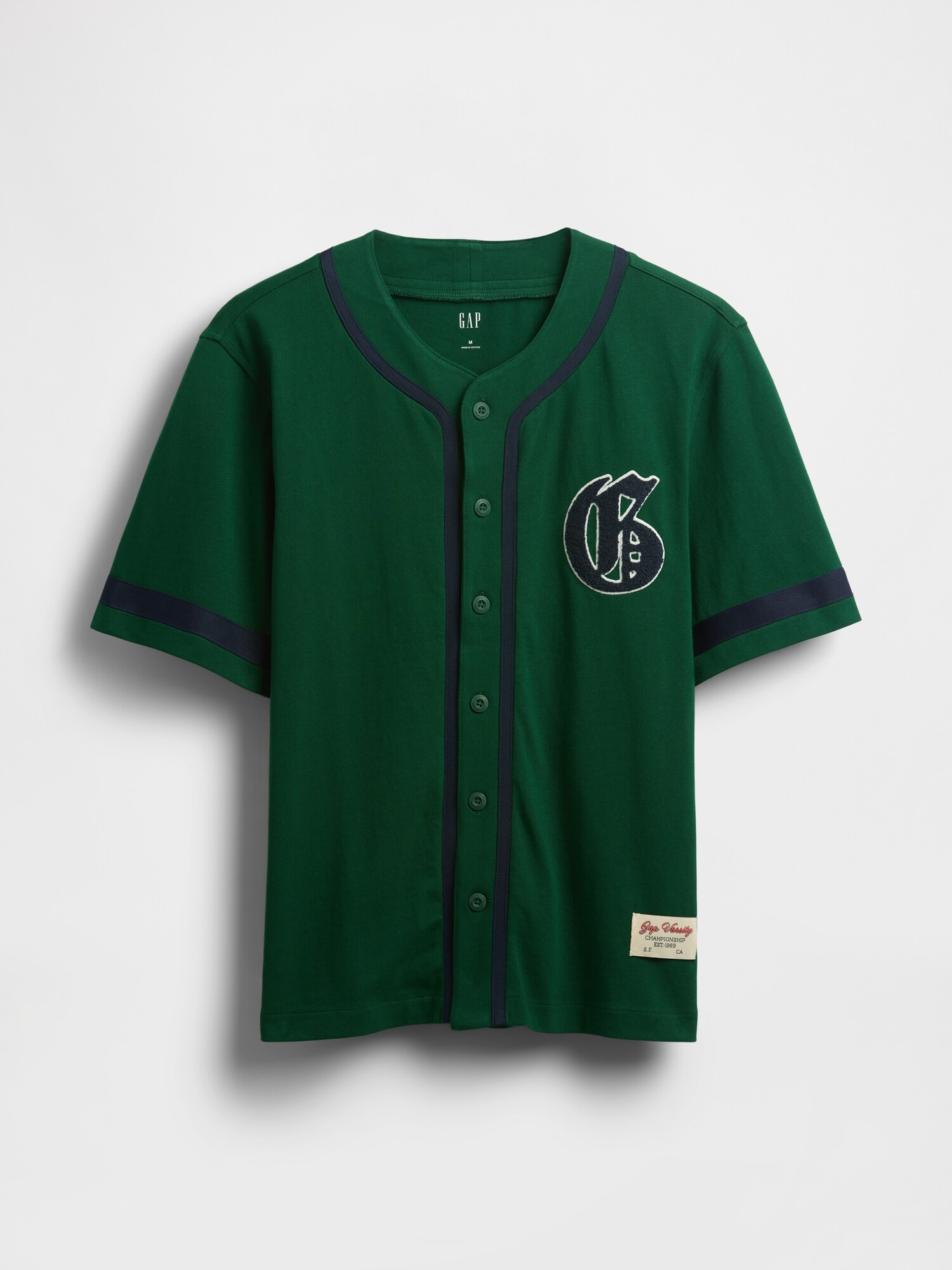 バーシティスタイルGAPロゴ ベースボール ジャージTシャツ-4