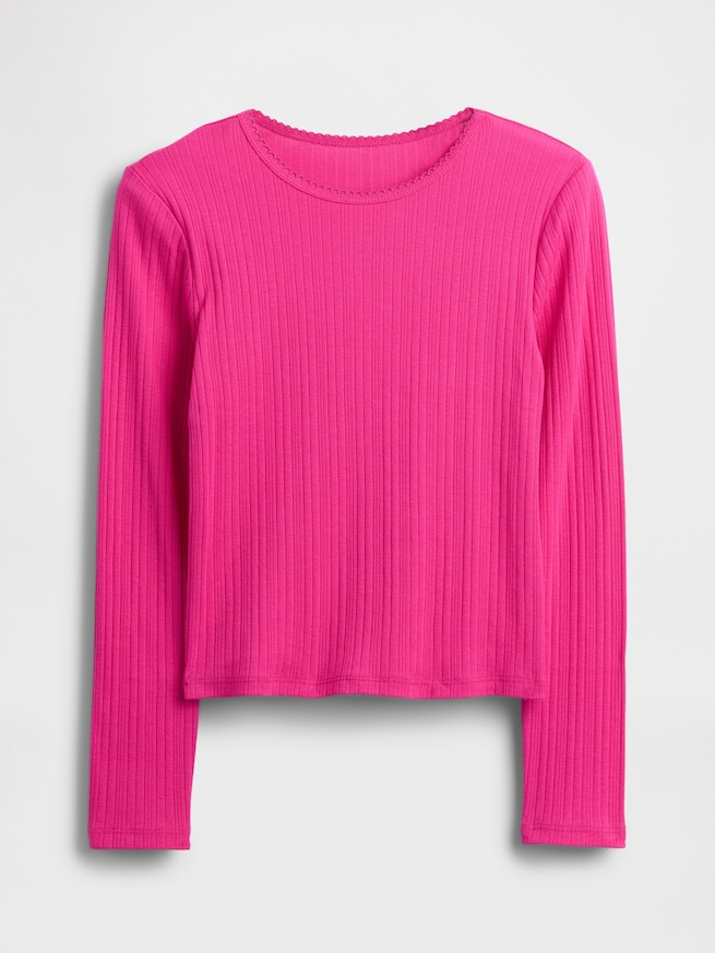 リブTシャツ (キッズ)-1