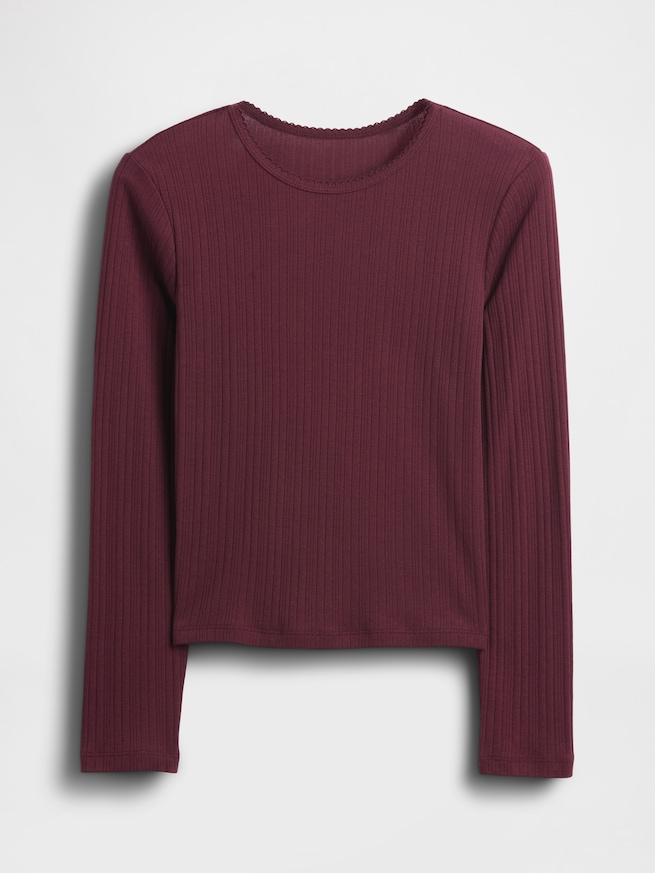 リブTシャツ (キッズ)-1