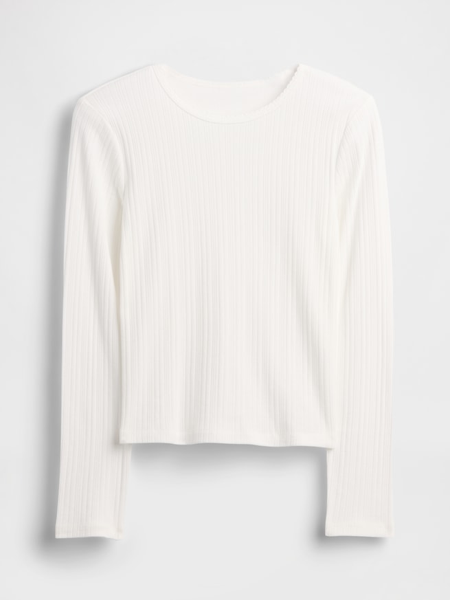 リブTシャツ (キッズ)-1