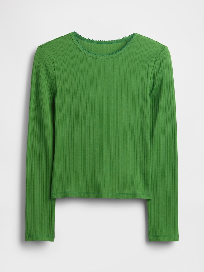 リブTシャツ (キッズ)-1