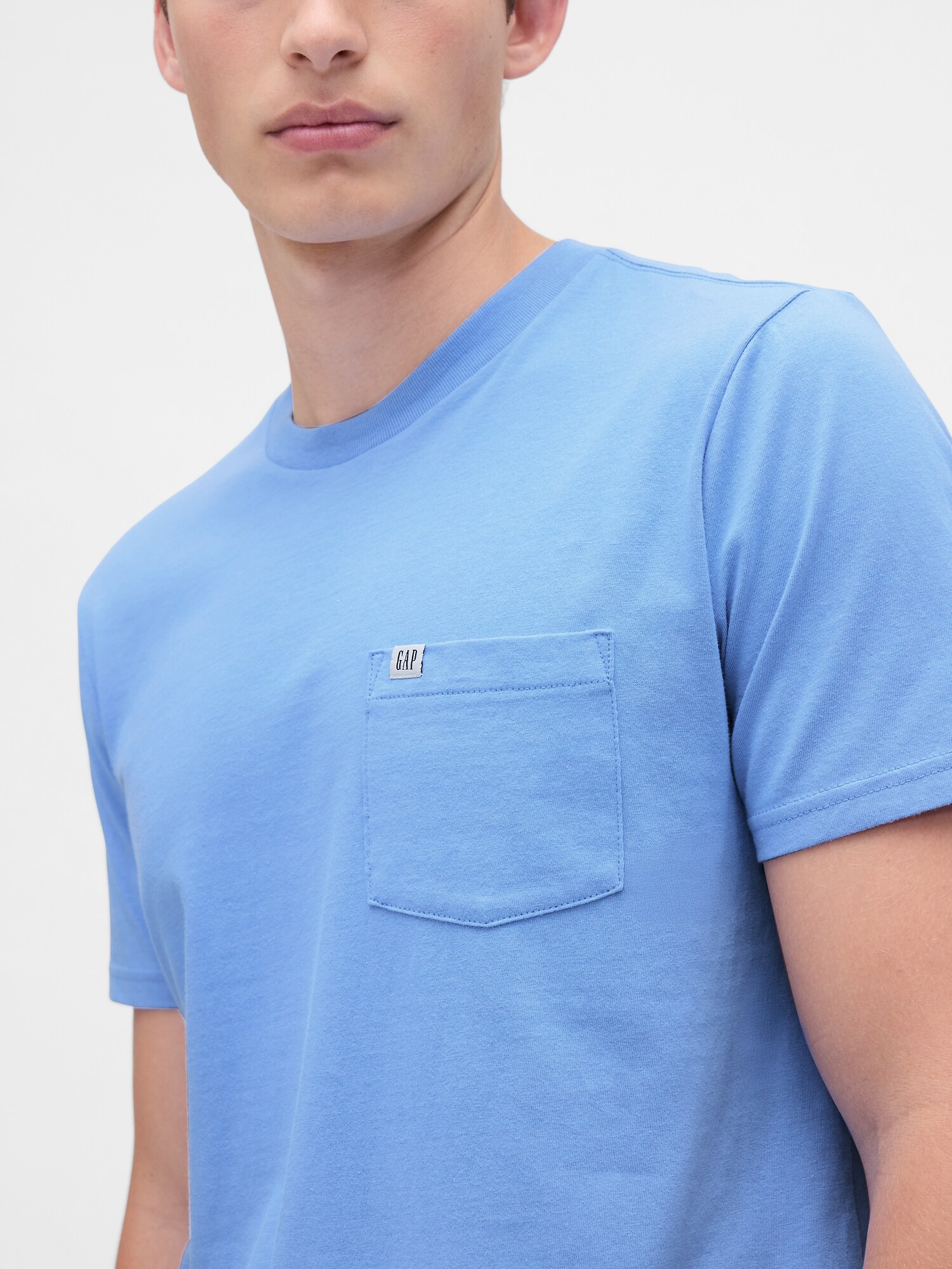 GAPミニロゴ ポケット Tシャツ(ユニセックス)-3