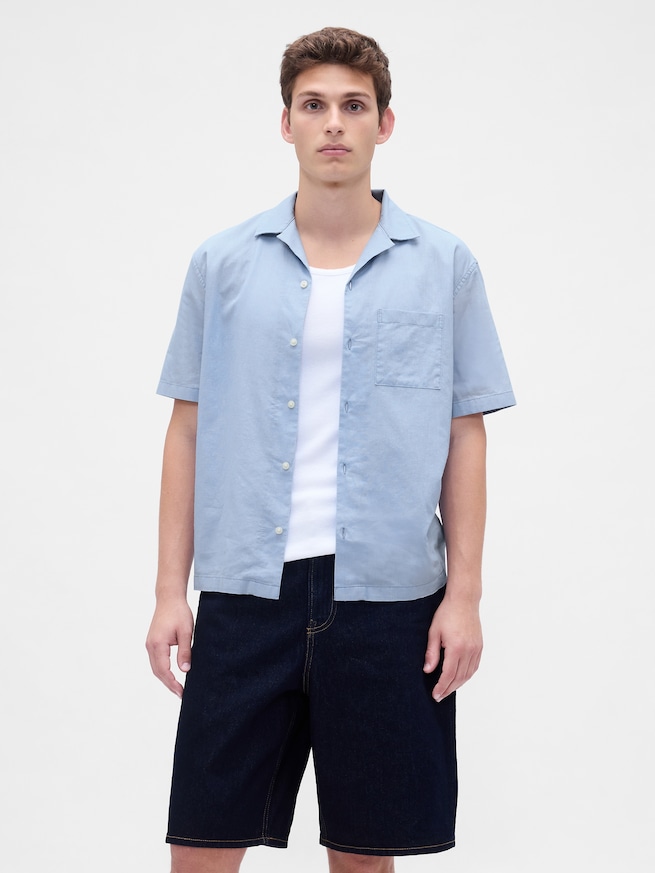 コットンリネンシャツ-0