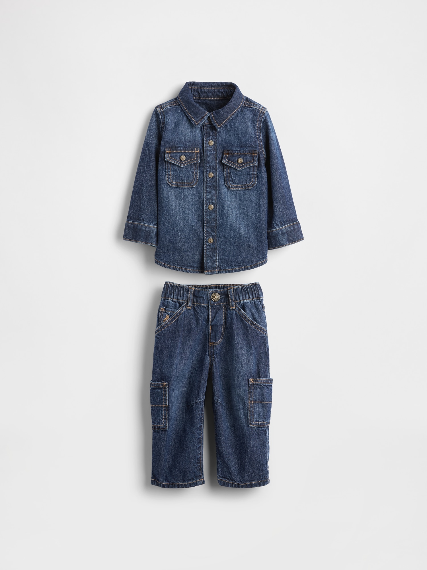 ENSEMBLE EN DENIM POUR BÉBÉ