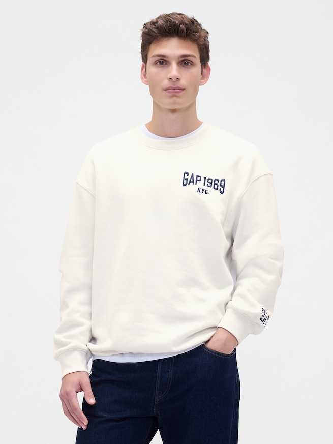 ヴィンテージソフト オーバーサイズ GAPロゴ スウェットシャツ-0