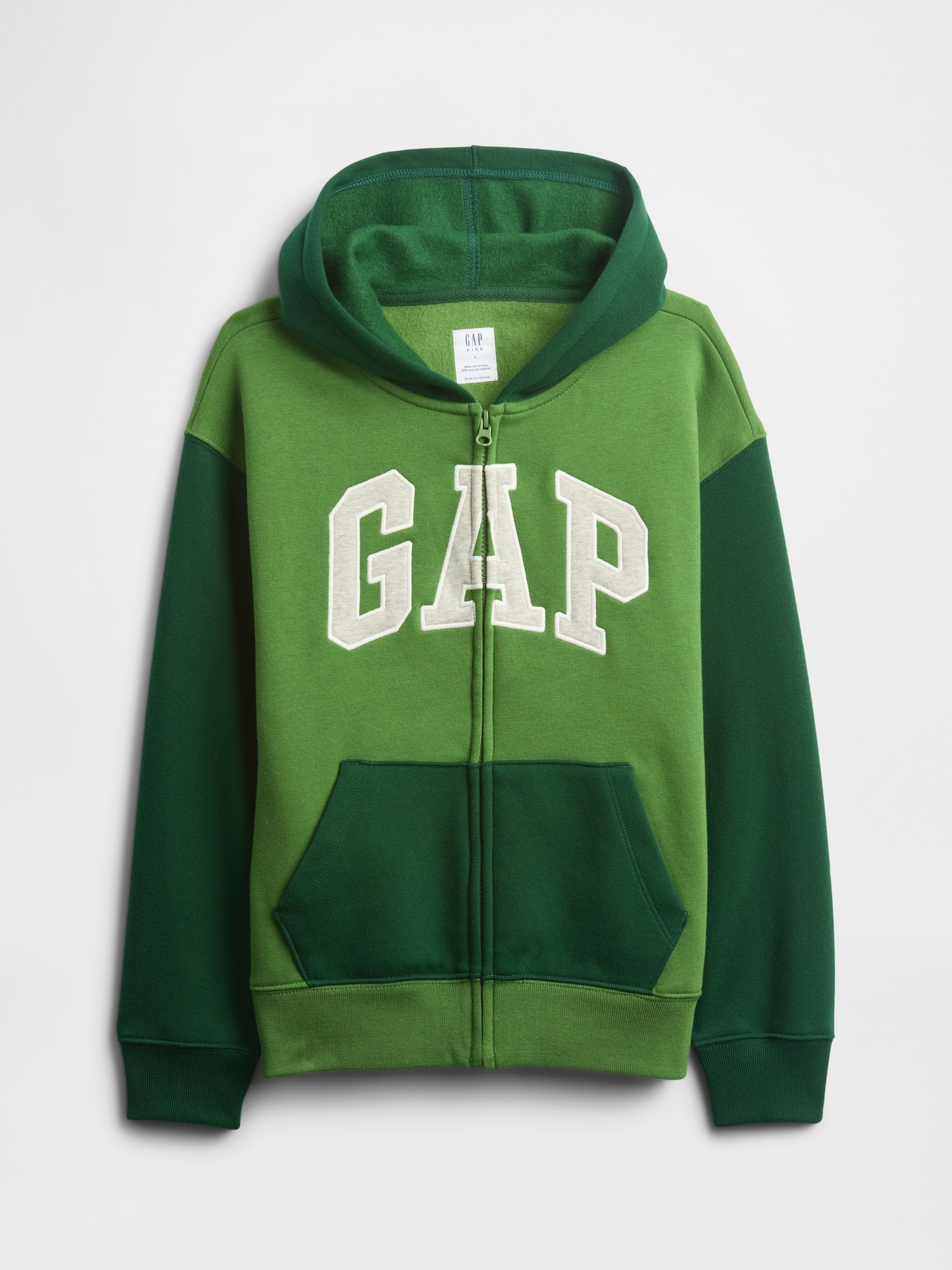 Kids Relaxed Gap Logo Colorblock Zip Hoodie
