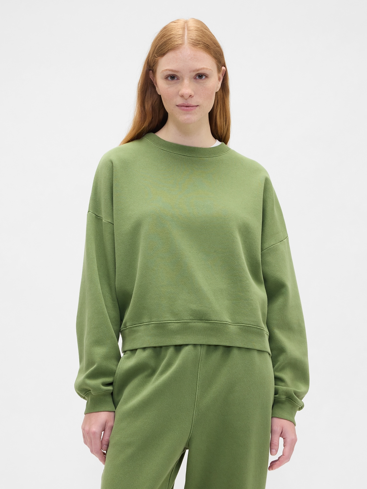 Relaxed Wedge Crewneck Sweatshirt