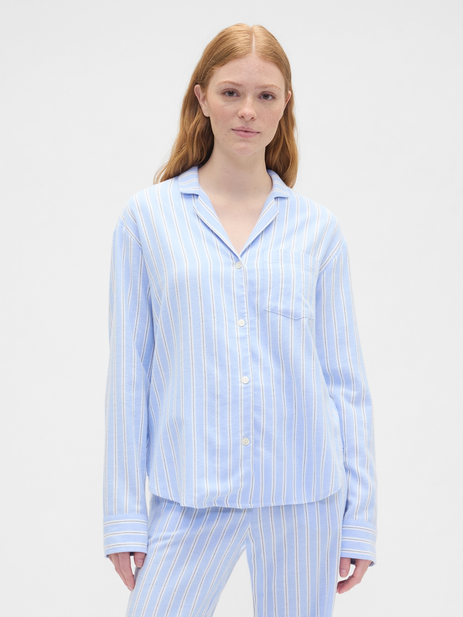 Relaxed Flannel Sleep Shirt
