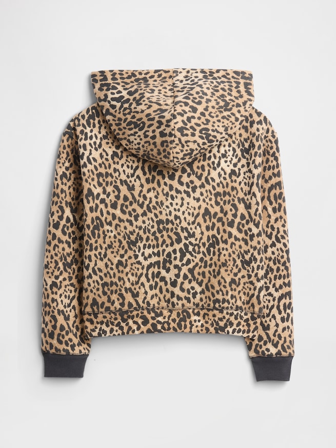 リラックス GAPロゴ プリント ジップアップパーカー (キッズ)-1