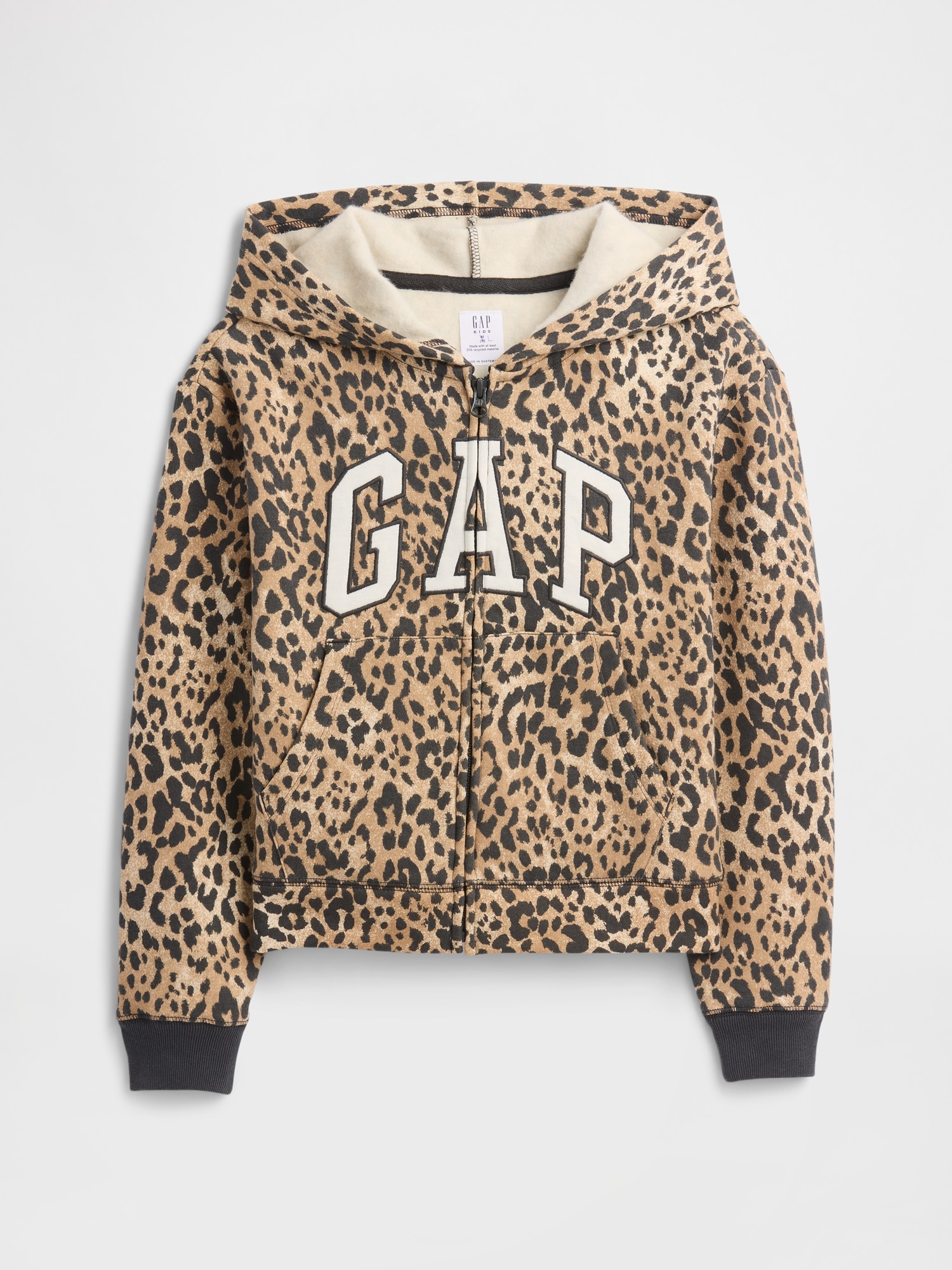 Gap リラックス GAPロゴ プリント ジップアップパーカー (キッズ) Gap リラックス GAPロゴ プリント ジップアップパーカー (キッズ)