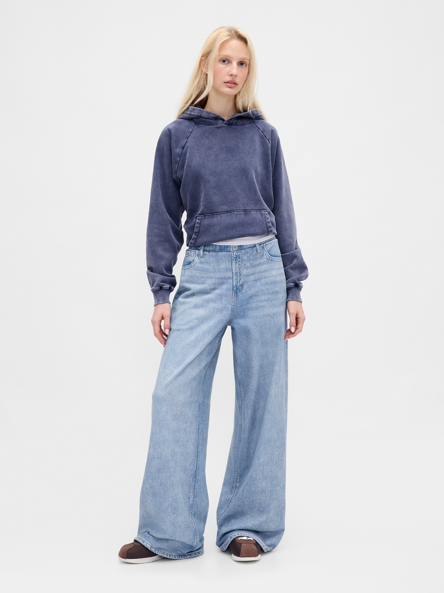 Gap プリント ニット バギーデニム Gap プリント ニット バギーデニム