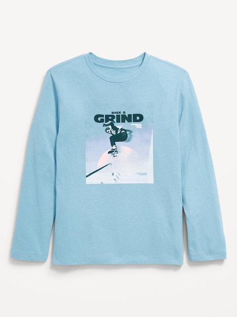 Long-Sleeve Graphic T-Shirt for Boys