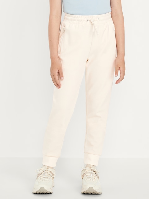 PANTALON DE JOGGING ÉTROIT À TAILLE HAUTE EN MOLLETON DYNAMIQUE POUR FILLE