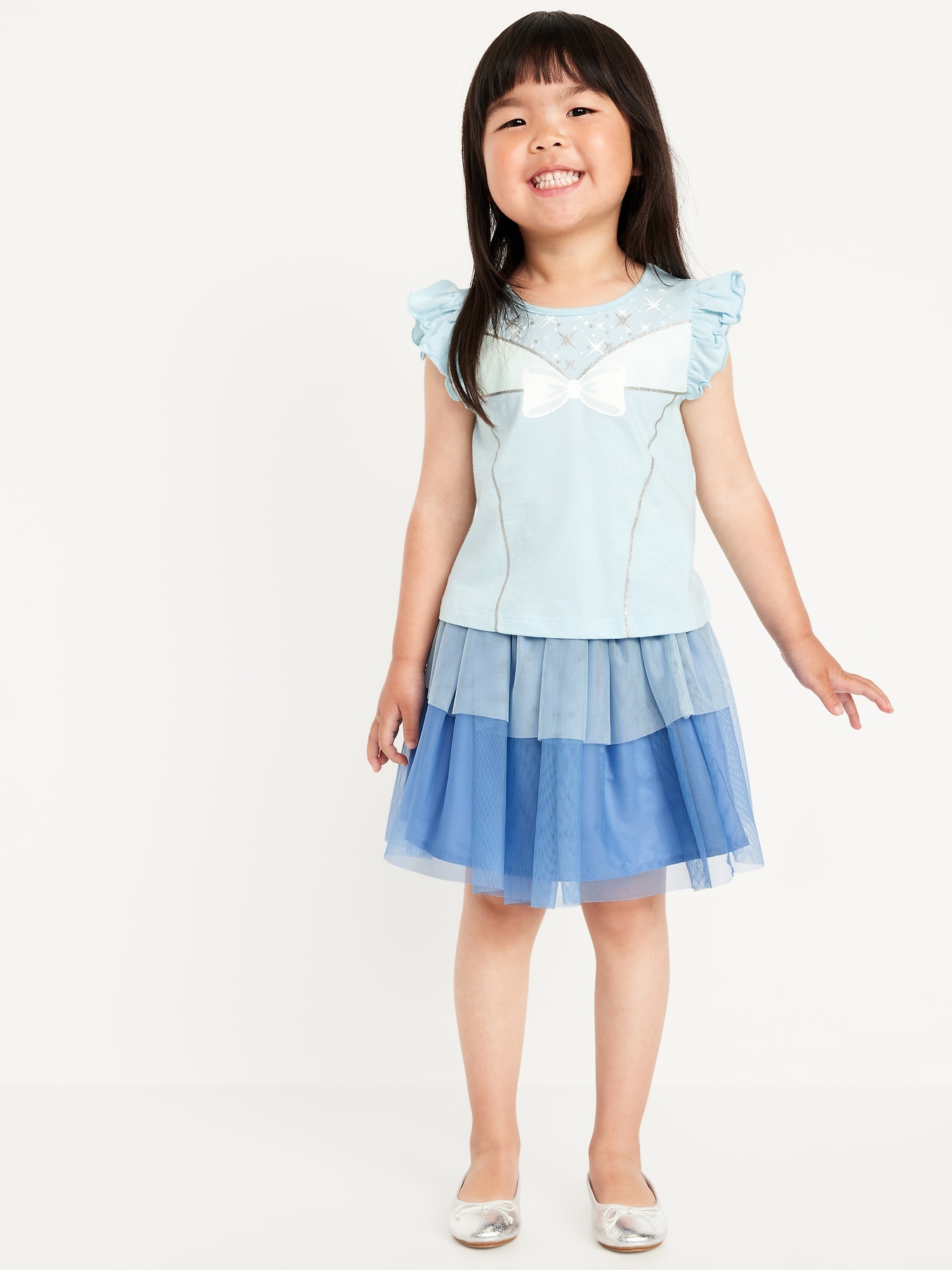 ENSEMBLE T-SHIRT À IMPRIMÉ PRINCESSES DE DISNEY © ET JUPE-TUTU POUR TOUTE-PETITE FILLE