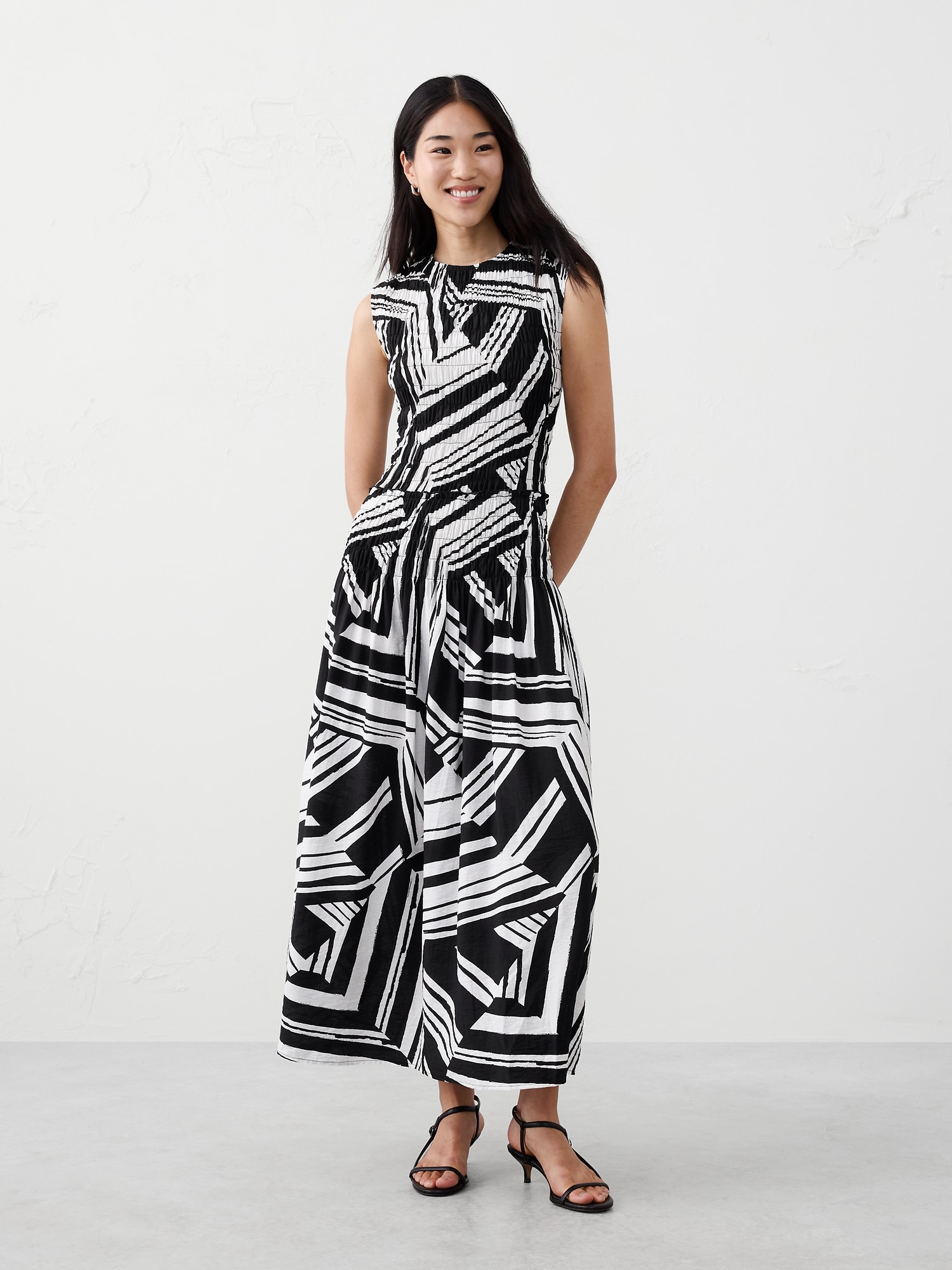 Smocked Bodice Maxi Dress