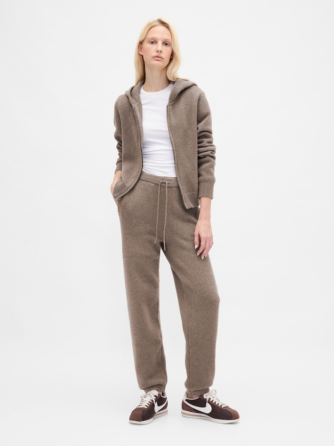 CashSoft カシミヤタッチ ニットジョガーパンツ-0