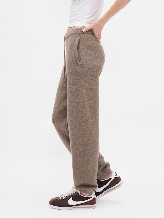 CashSoft カシミヤタッチ ニットジョガーパンツ-2