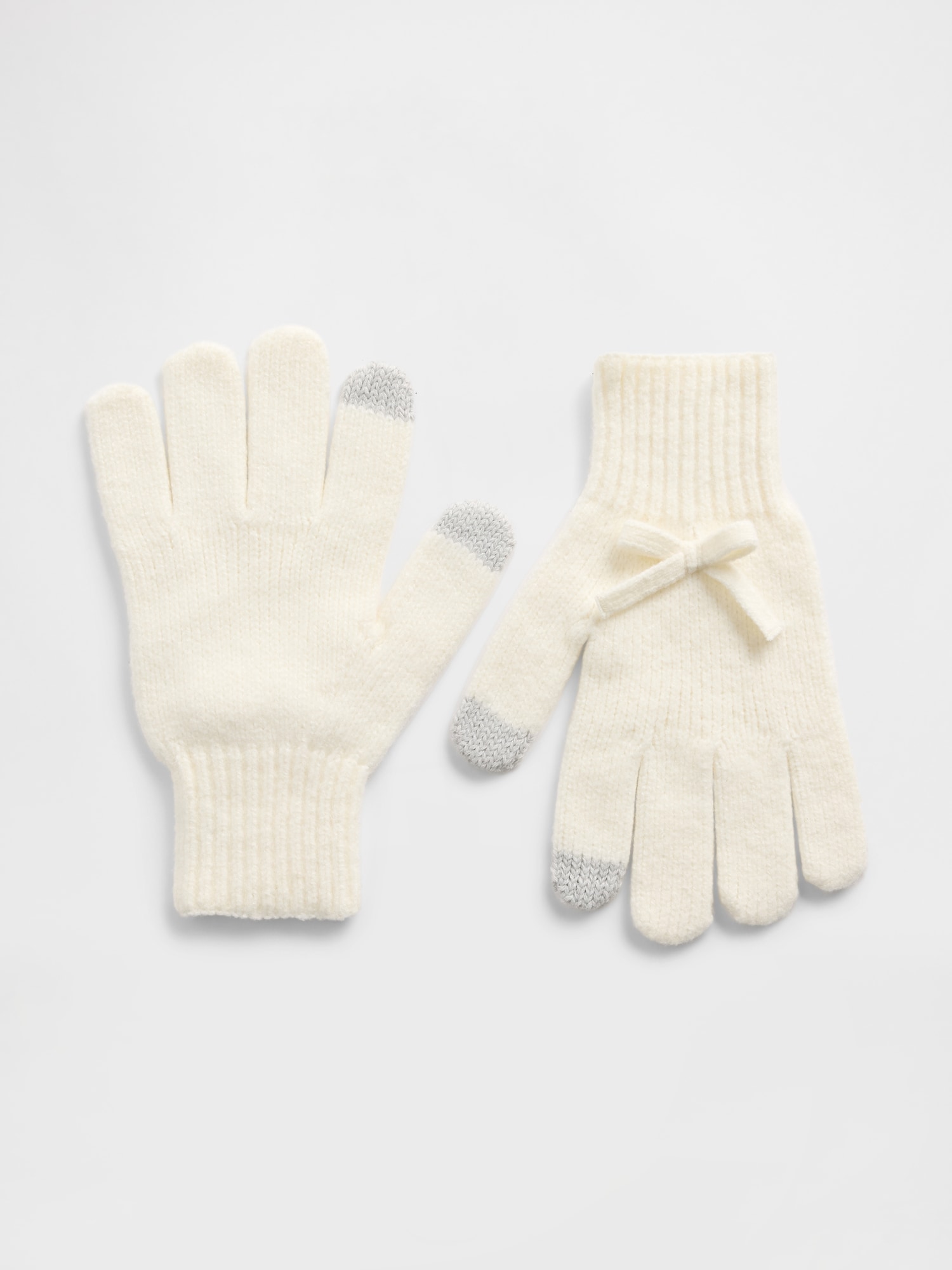 Gap CashSoft カシミヤタッチ リボン グローブ (キッズ) Gap CashSoft カシミヤタッチ リボン グローブ (キッズ)
