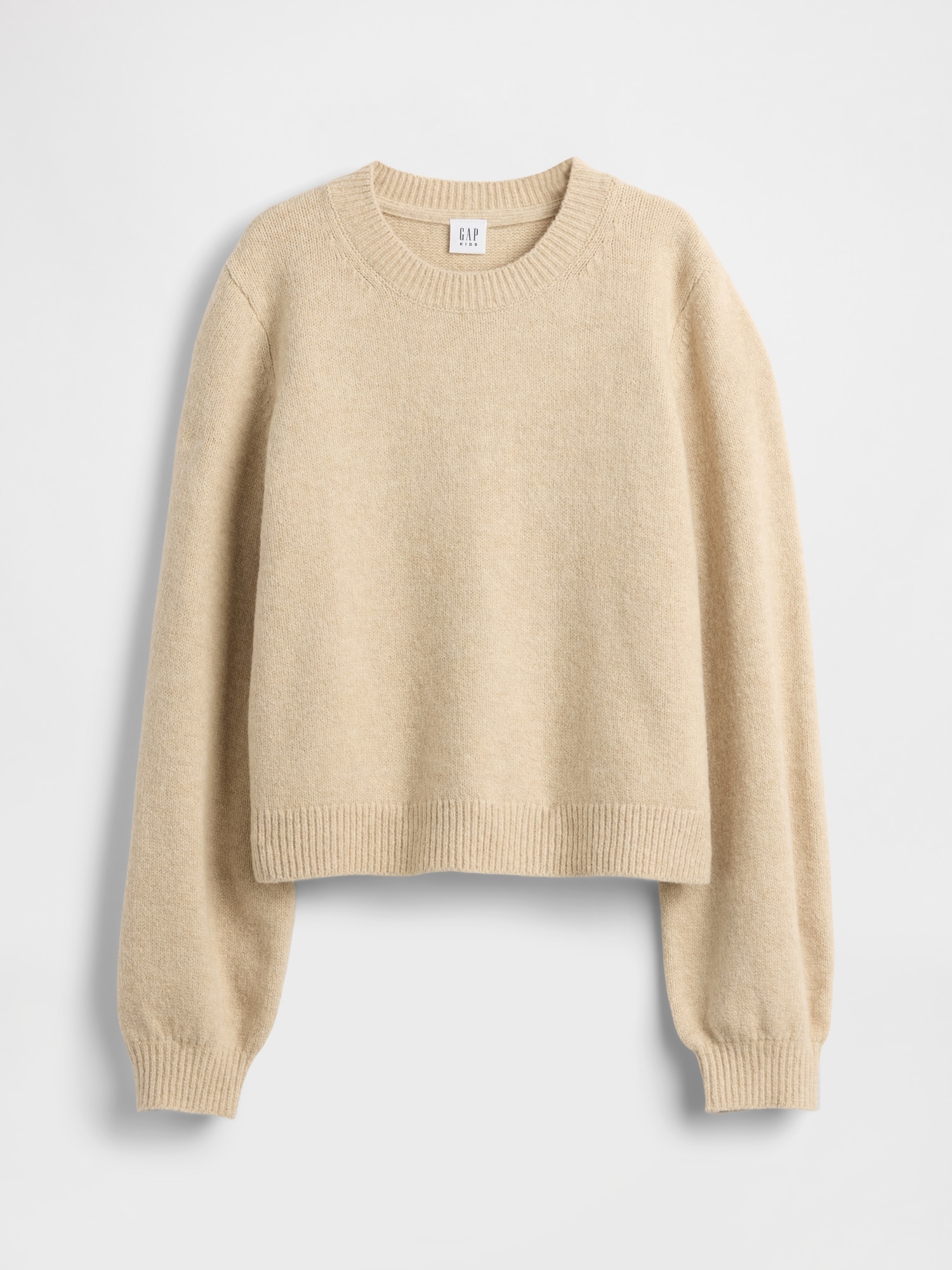 CashSoft カシミヤタッチ クルーネックセーター (キッズ)-1
