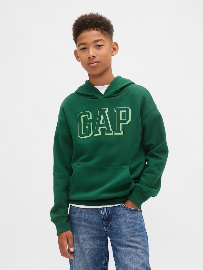 リラックスフィット GAPロゴパーカー-0