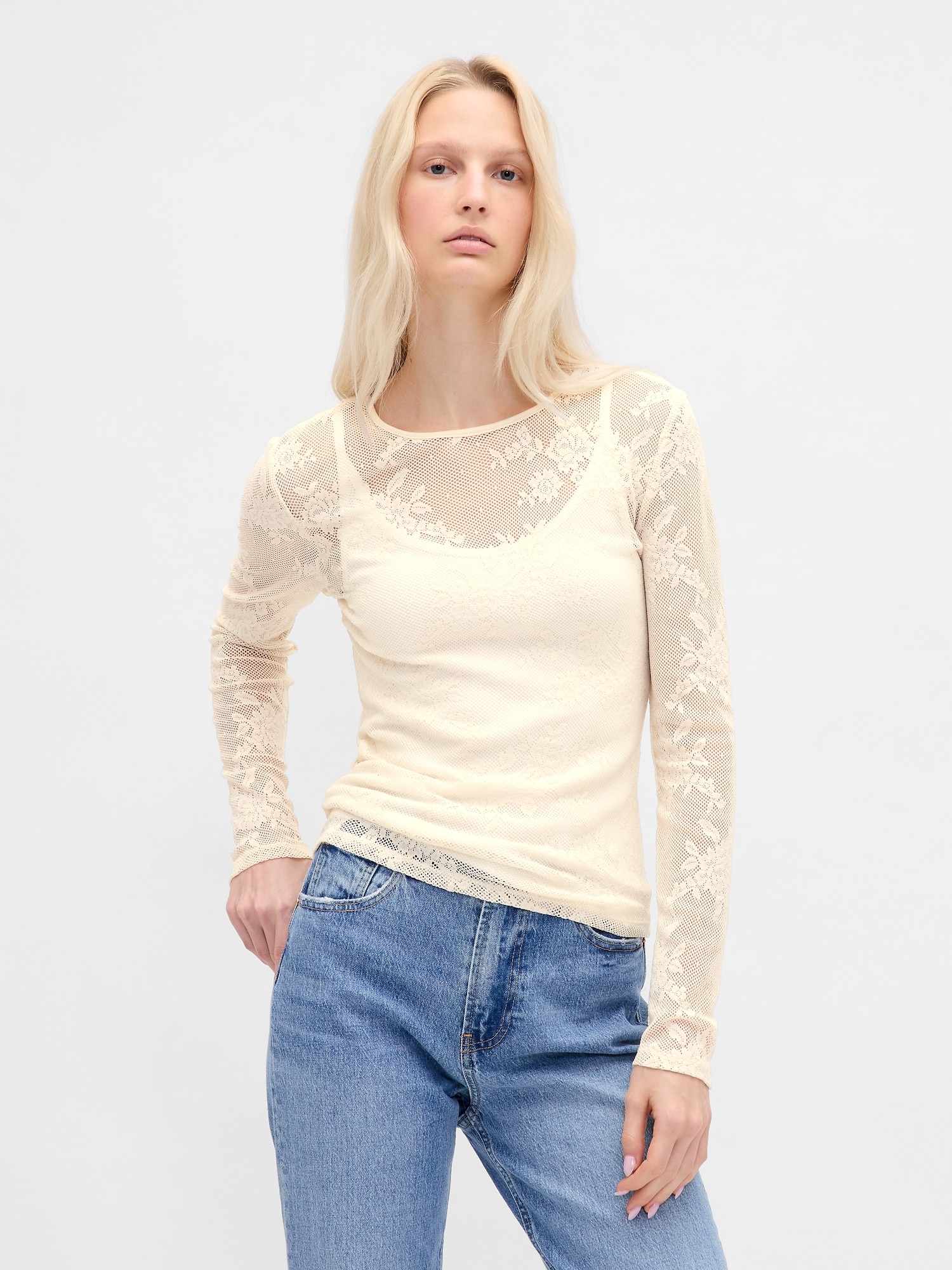 Gap レース シアートップス Gap レース シアートップス