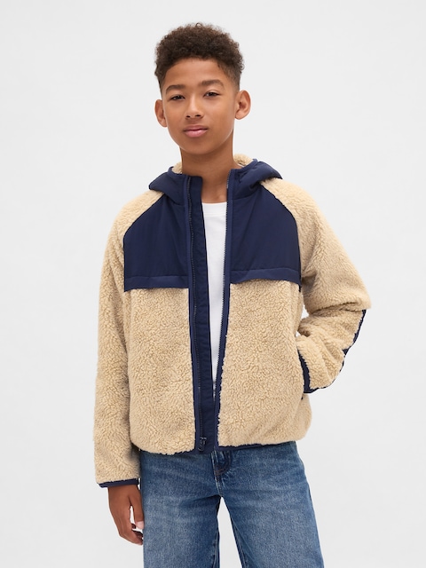 VESTE EN SHERPA POUR ENFANT
