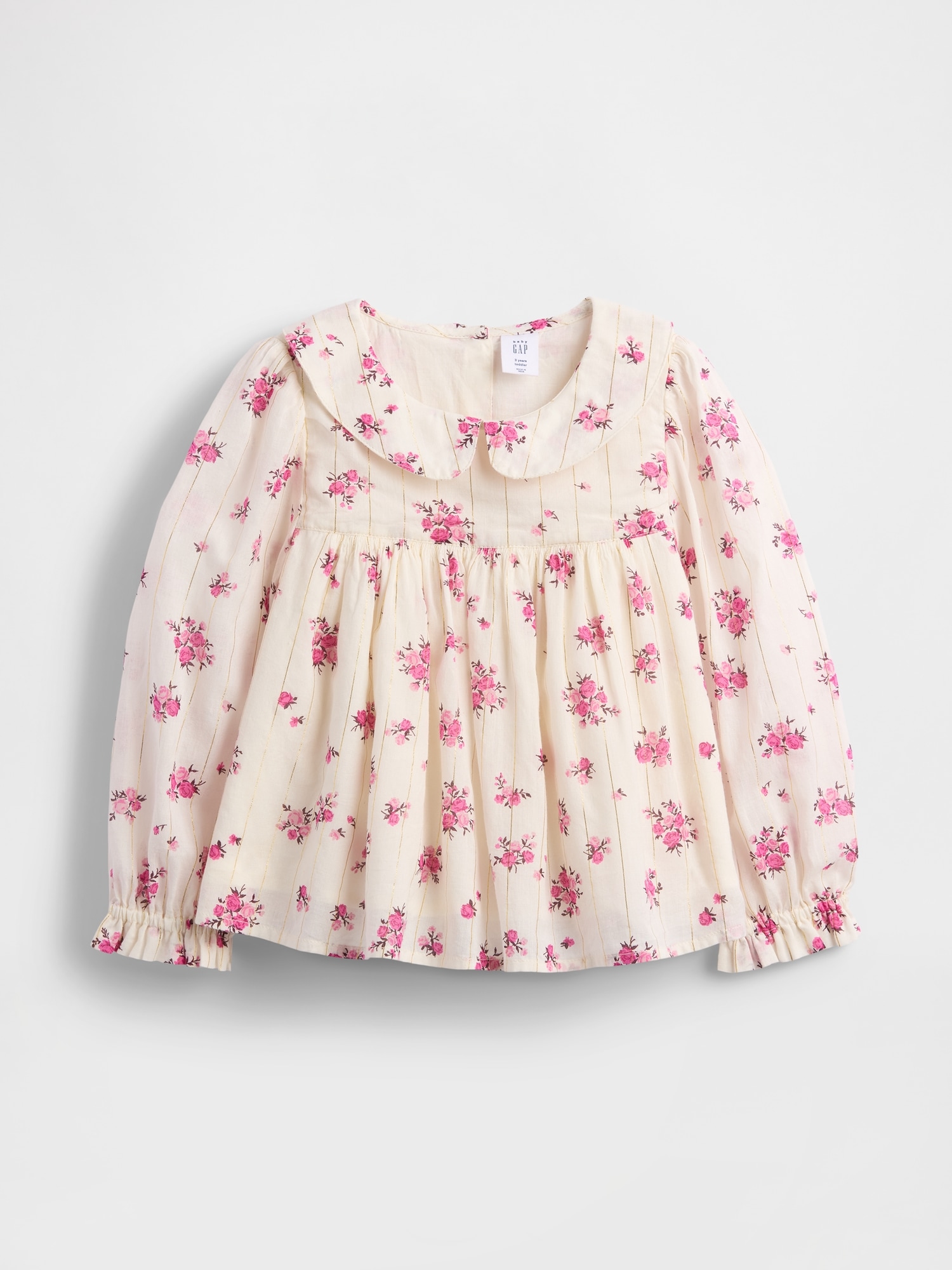 Gap パフスリーブ フローラル トップス (幼児・ベビー) Gap パフスリーブ フローラル トップス (幼児・ベビー)