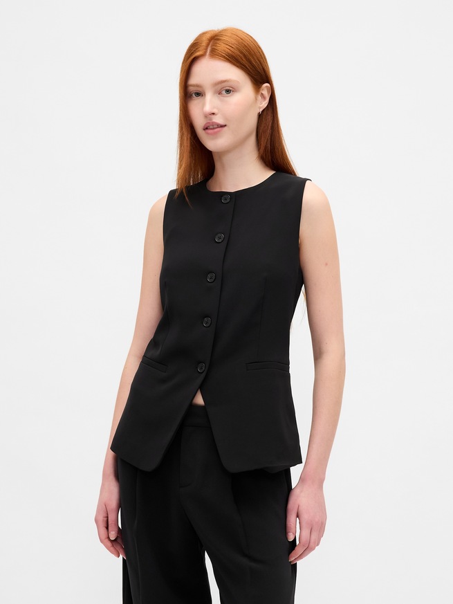 ハイネック ベスト-0