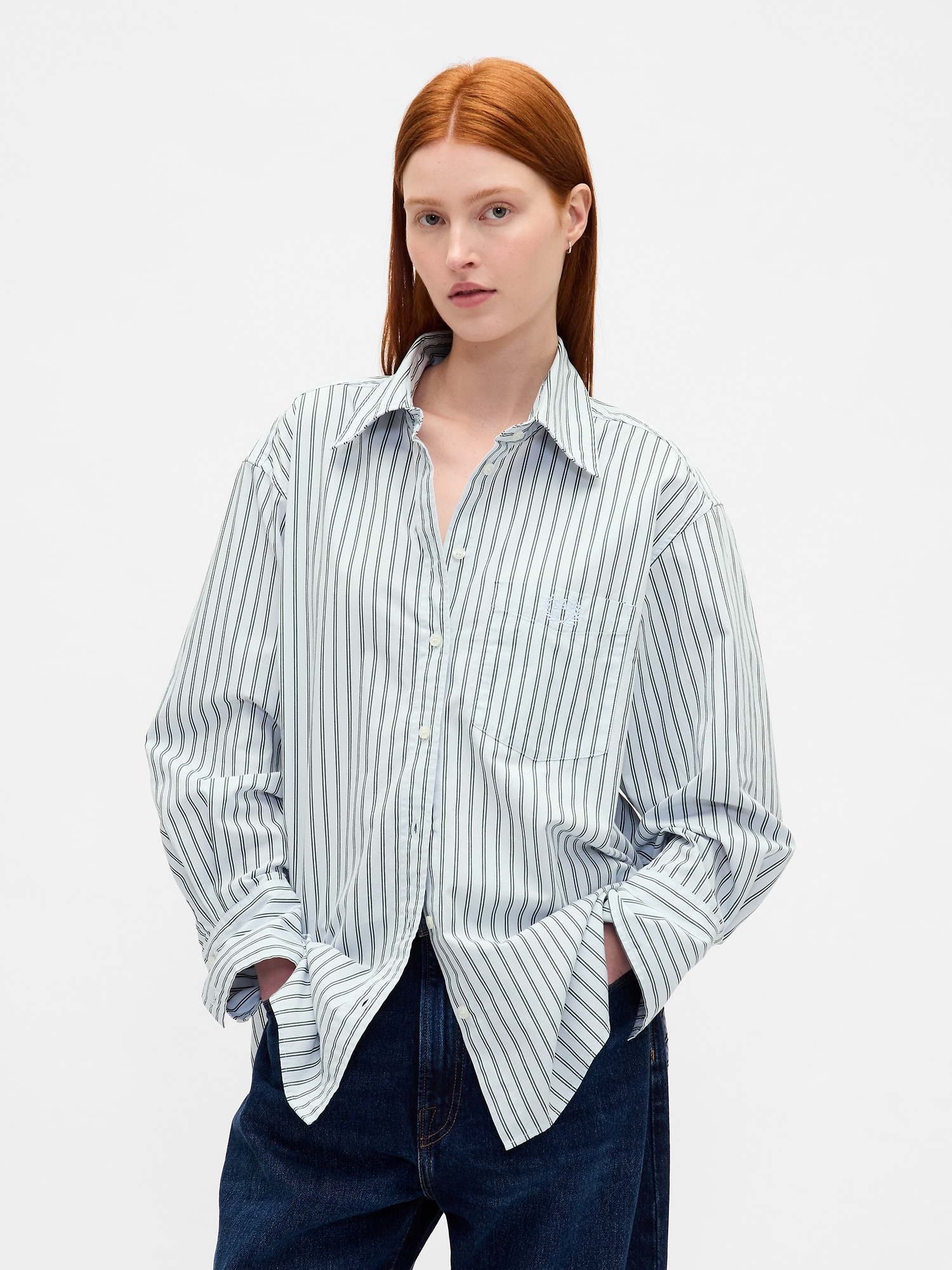 Charvetシャルベ　フロントピンタック コットンポプリン 長袖シャツ Charvetシャルベ フロントピンタック コットンポプリン 長袖