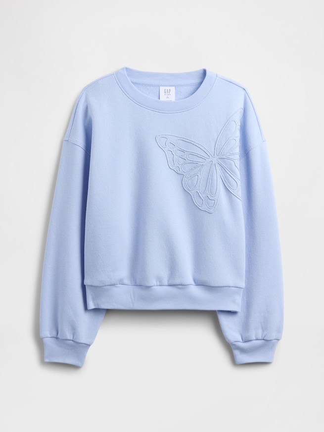 オーバーサイズ クルーネック スウェットシャツ (キッズ)-0