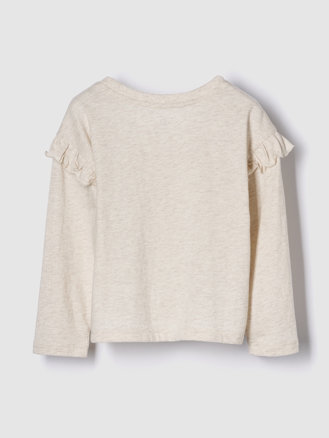 babyGap GAPロゴ ラッフルフリル クルーネックTシャツ-1