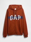 リラックス GAPロゴ ジップアップパーカー-3