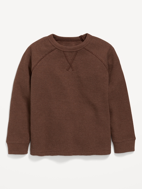 Long-Sleeve Thermal Knit T-Shirt for Toddler Boys