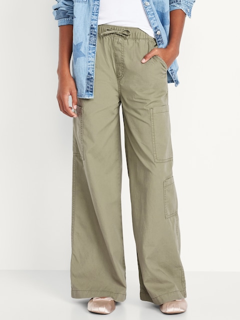 Pull-On Super Baggy Cargo Pants for Girls
