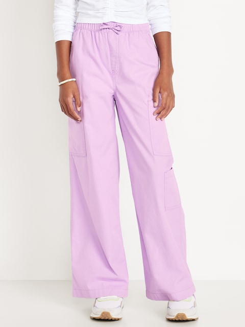 Pull-On Super Baggy Cargo Pants for Girls