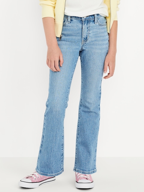 Wow High-Waisted Flare Jeans for Girls