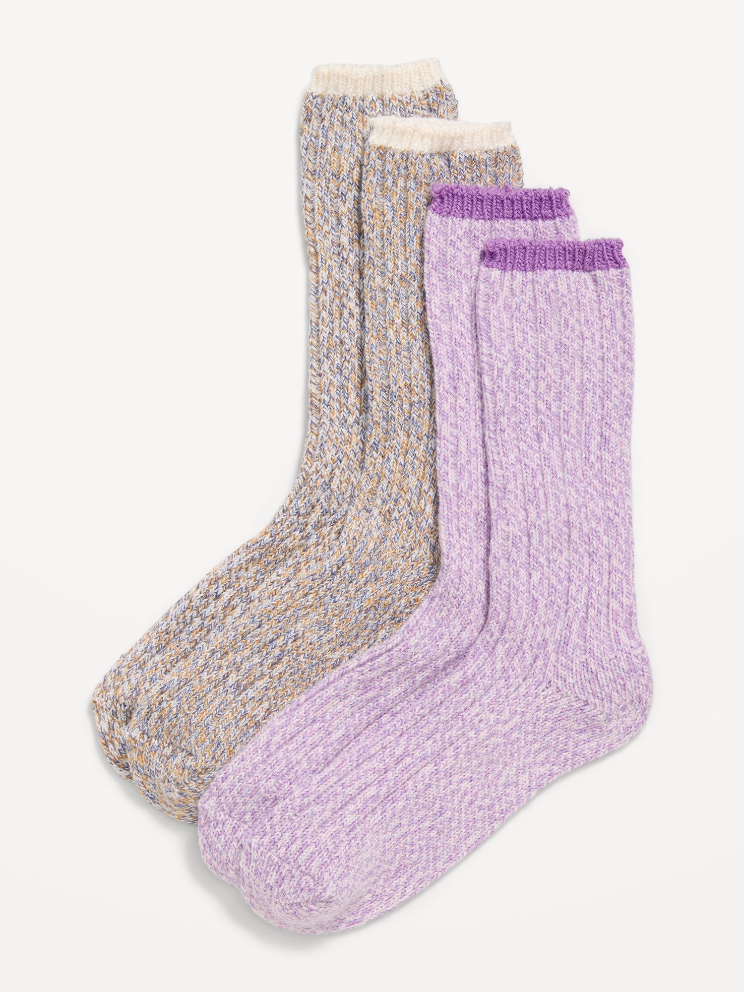 Marled Boot Socks 2-Pack for Girls