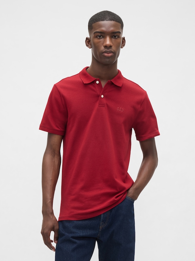 GAPロゴ ポロシャツ(ユニセックス)-0