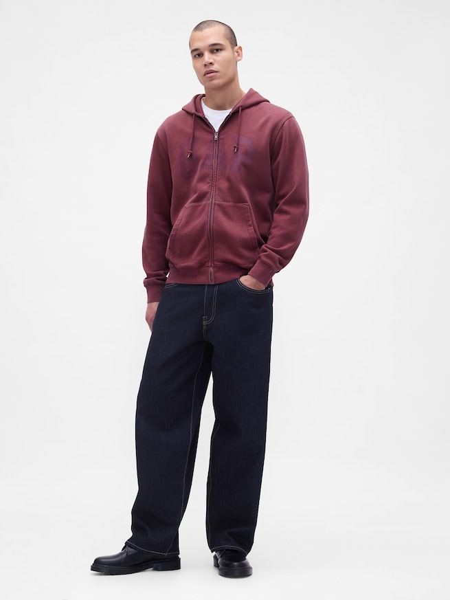 GAPアーチロゴ フルジップ パーカー(ユニセックス)-1