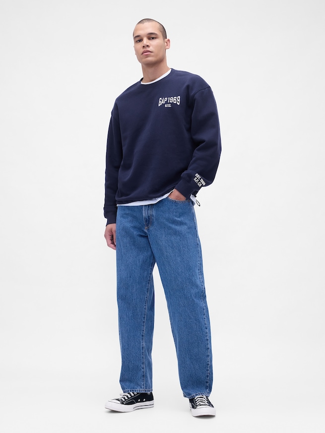 ヴィンテージソフト オーバーサイズ GAPロゴ スウェットシャツ-1