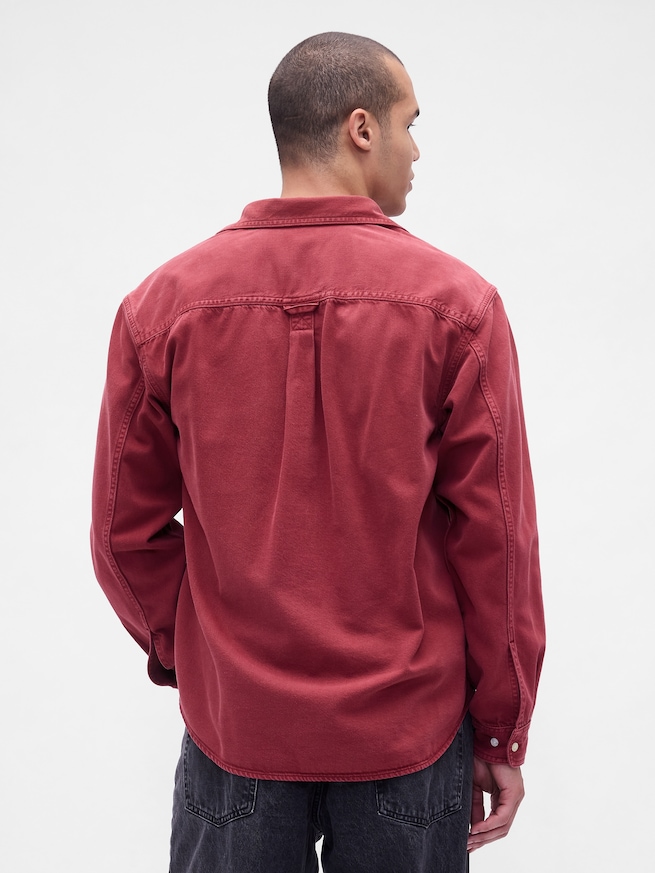 ウルトラソフトデニム リラックスシャツ-2