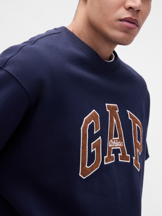 ヘビーウェイト GAP Athleticロゴ スウェットシャツ-3