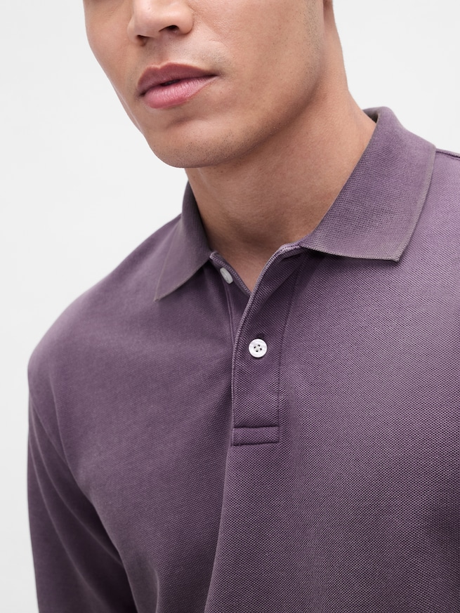 リラックス ピケポロシャツ-3