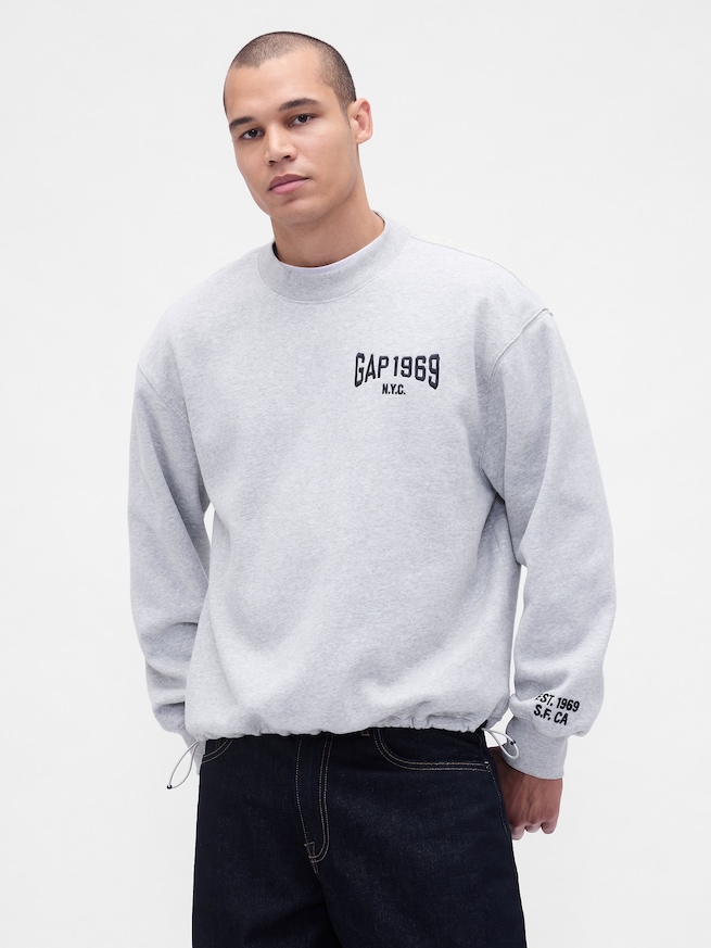 ヴィンテージソフト オーバーサイズ GAPロゴ スウェットシャツ-0