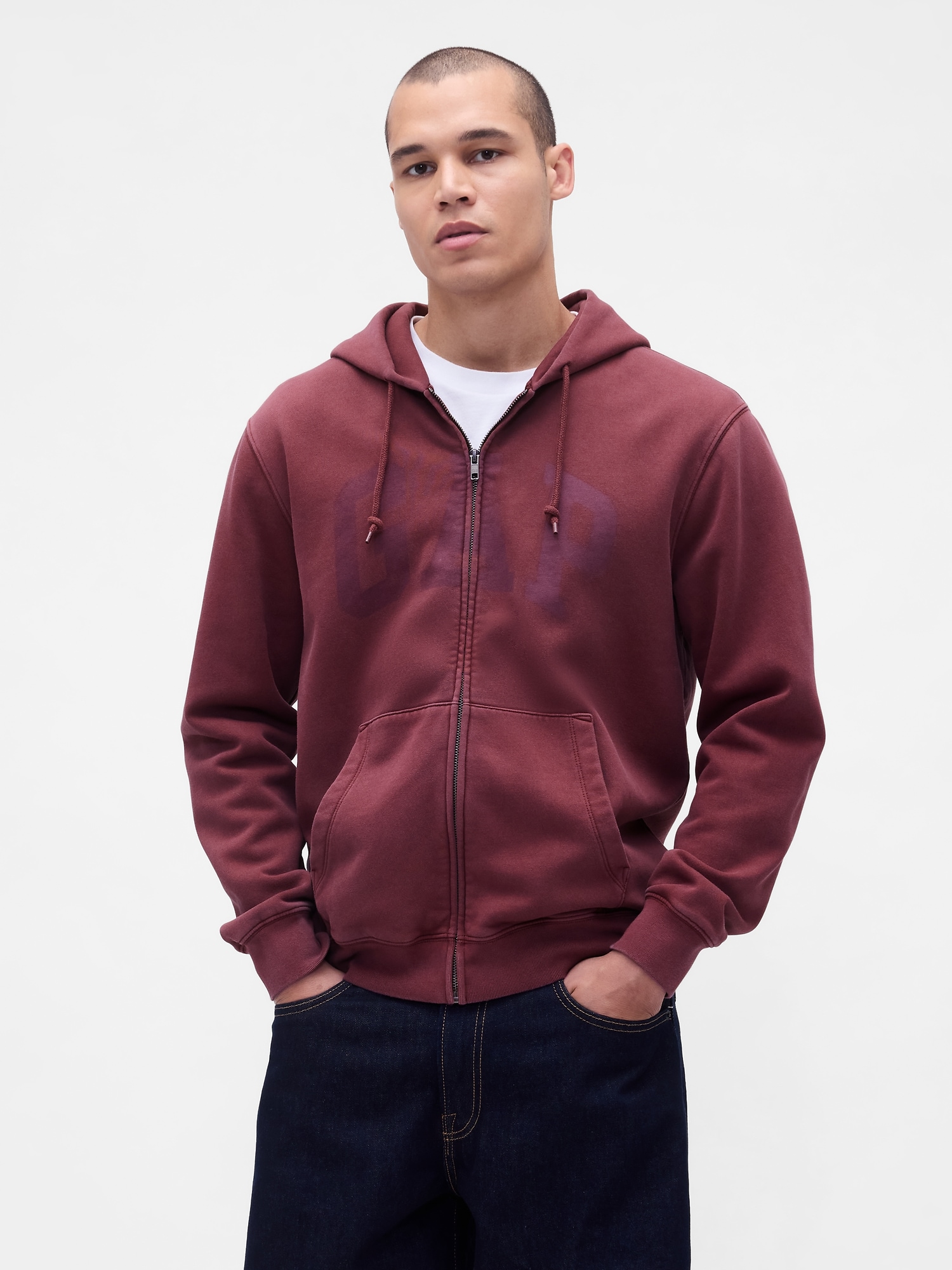 GAP ダークブラウン ジップアップパーカー 楽天市場】(U)Gapロゴ ジップパーカー(ユニセックス) GAP