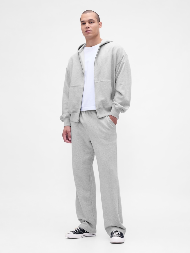 ヘビーウェイト オーバーサイズ ジップアップパーカー-1