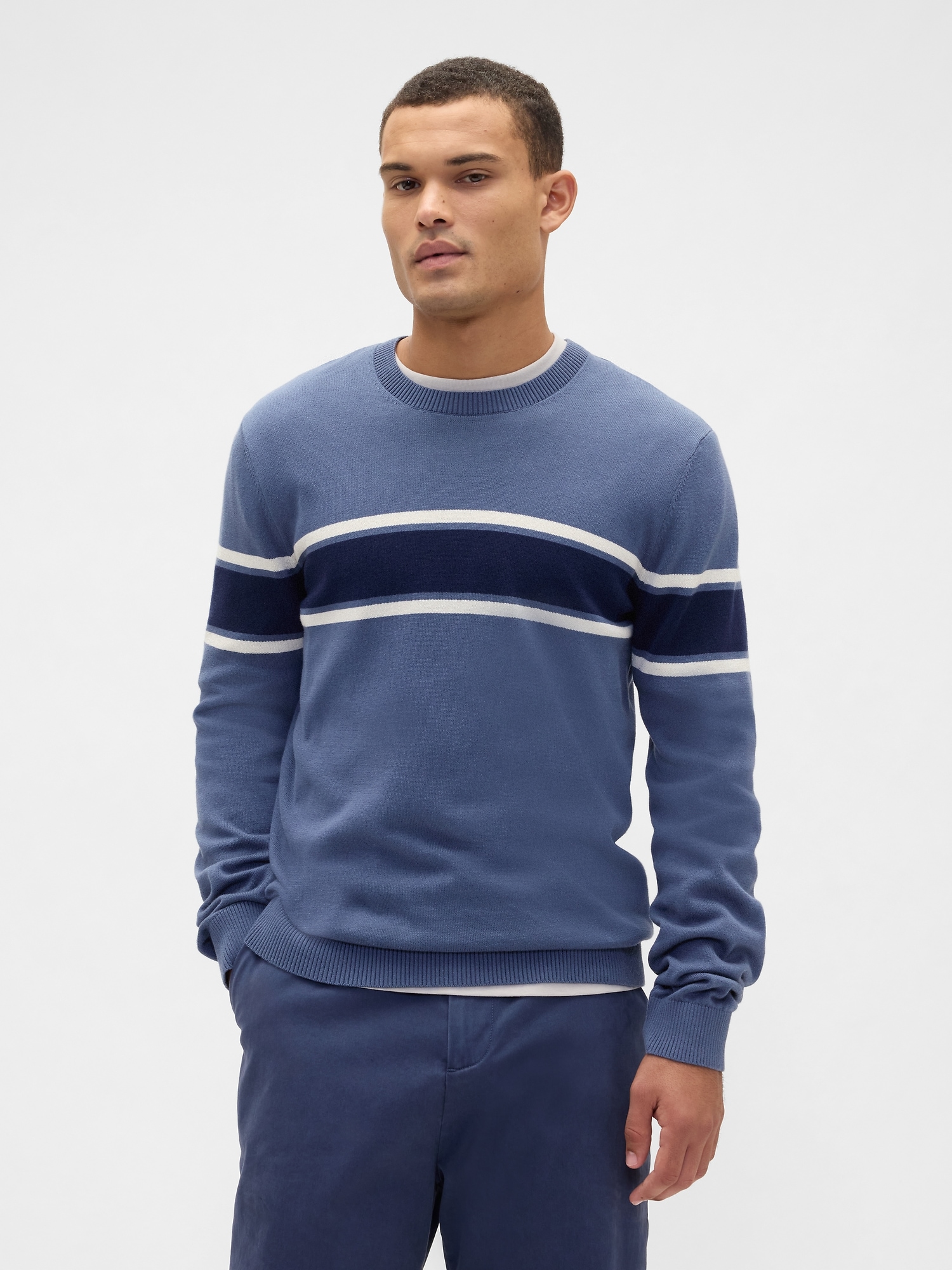 Stripe Crewneck Sweater